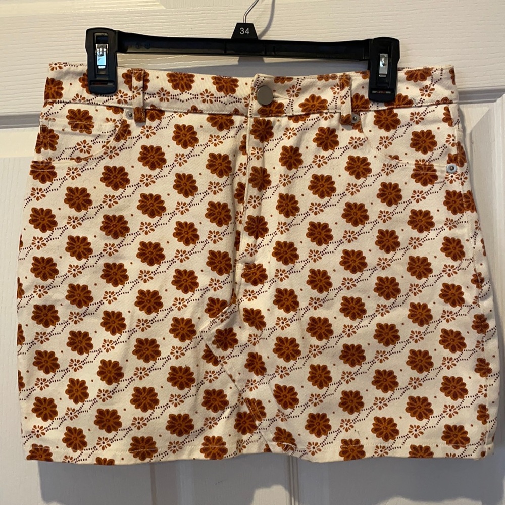 70s Jean mini skirt